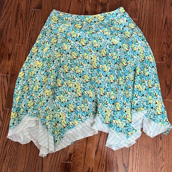 Nine West silk floral skirt, 14 - Picture 2 of 8